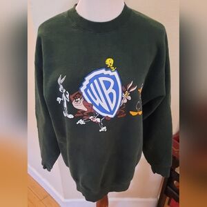 Warner Brothers Green sweatshirt